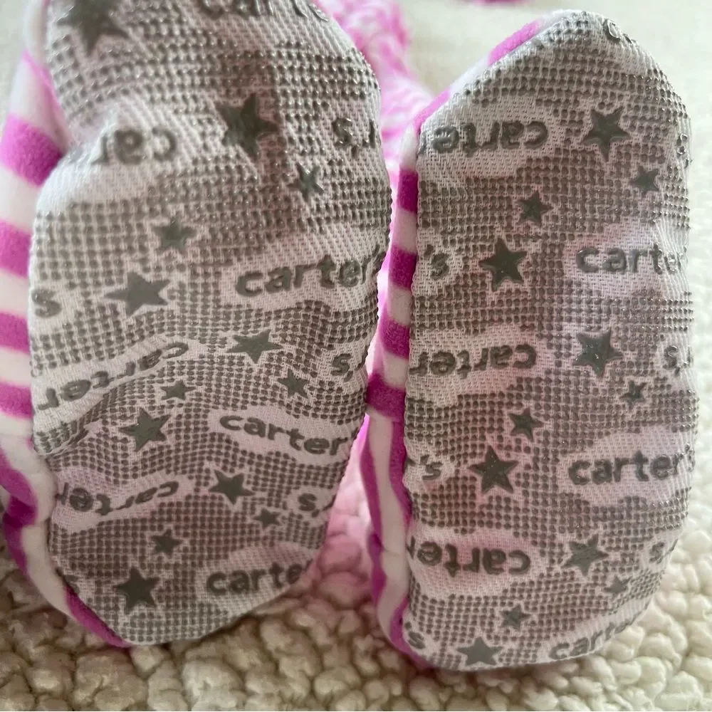 Carter's Pink Striped Penguin Footie Pajamas Blanket Sleeper Size 3T